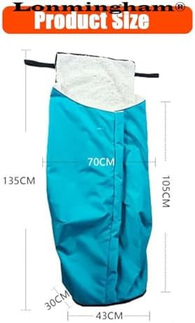 Wheelchair Blanket, Wheelchair Zip Blanket, Fleece Lined Lower Body Wheelchair Cover, Thicken Warm Wheelchair Fleece Wrap Blanket Accessories for The Aged Patient(Blue), Size