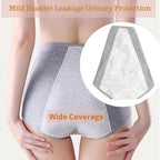 Women's Washable Incontinence Underwear 4 Pack, Leakproof Ladies Panties High Waist, Incontinence Protective Briefs for Minor Bladder Leak(L)