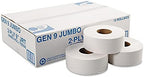 General Supply 9JUMBO Jumbo Roll Bath Tissue, 2-Ply, 9", White (Case of 12)
