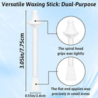 100Pcs Nose Wax Sticks, Hair Wax Applicator Nose Waxes Kit Accessories for Nostril Cleaning Ear Face Hair Removal for Men Women