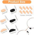 48 Pairs Eyeglass Nose Pads Soft Cushion, Nose Pads for Glasses Ultra Soft & Lightweight Eyeglass Cushions for Noses, Replacement Pad for Eyeglasses & Sunglasses