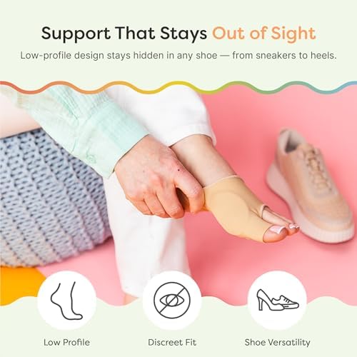 ZenToes Bunion Relief Sleeve | Gel Bunion Pads & Corrector for Men & Women | Cushioned Support for Toe Alignment | 1 Pair (Small, Women 5-7, Men 4-6)