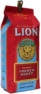 LION French Coffee, Whole Bean, 10 Ounce