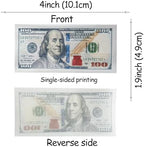 100 PCS Edible 100 Dollars Bill Image Cupcake Toppers Wafer Paper Money Cupcake Picks Counterfeit Edible 100 Dollars Party Decorations for Dollar Theme Party Decorations Supplies Small Size