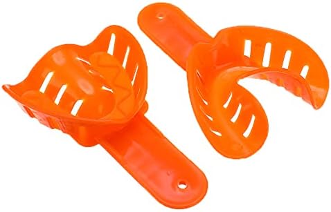 12Pcs Dental Impression Trays Plastic Teeth Holder Kit Dental Trays Materials Oral Care