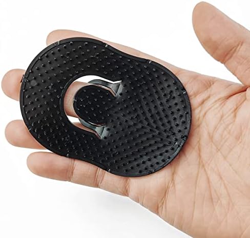 GXXMEI 24PCS Pocket Palm Combs for Men Women Soft Pocket Brush Portable Shampoo Pocket Combs (Black)
