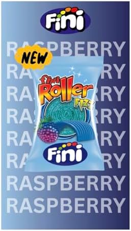 Fini Blue Raspberry Rollers Extra Sour Candy (40 count)