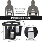 Massage Bottle Holster with Multiple Pockets Design,Machine Washable Massage Lotion Holster with Air Mesh,Heavy Duty Adjustable Strap and Durable Lotion Oil Waist Belt,for Massage Therapist(Only Bag)