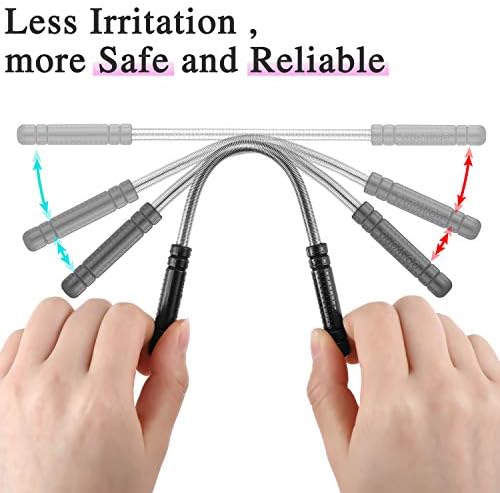 Mudder 4 Pieces Facial Hair Remover Spring Eyebrow Face Epilator Coil Portable Hair Remover Spring Threading Tool for Women Chin Cheek Mustache Upper Lip