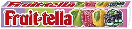Fruit Tella Garden Fruit Mix Chewy Candy with Fruit Juice 41g/1.44oz (Pack of 4)