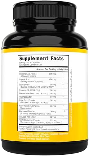 Candida Cleanse Detox (60 Count) Advanced 11-in-1 Formula for Overgrowth Treatment with Candida Killer Complex for Men and Women - Third Party Tested - Made in USA