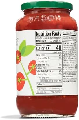 365 by Whole Foods Market, Organic Marinara Pasta Sauce, 25 Ounce