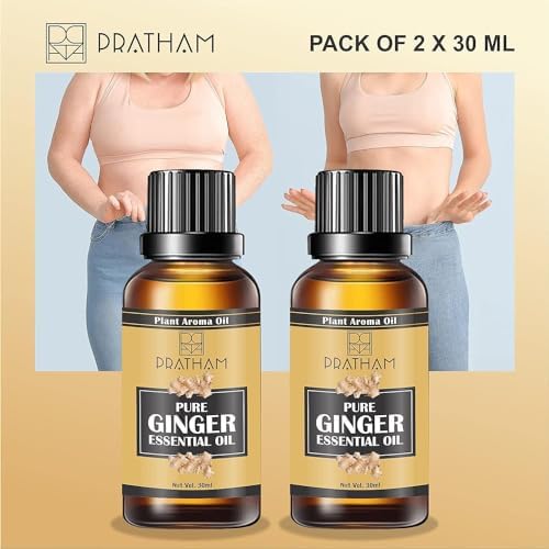Fat Loss Oil, Belly Natural Drainage Ginger Oil Essential Relax Massage Oil, Belly & Waist Stay Perfect Shape, Pack of 2-30ml