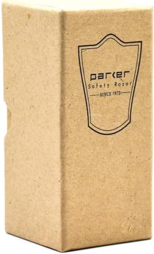 Parker 100% Black Badger Bristle Shaving Brush with White Handle–Extra Dense Badger Bristles Shave Brush Create a Superior Lather–Brush Stand Included