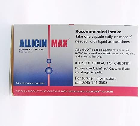 Allicin Max 100% Pure Allicin 90vcaps (2 Pack)