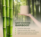 Bamboo Story, Bamboo Toilet Paper Unbleached, 24 Rolls, 3 Ply and 300 Sheets Bamboo Toilet Tissue - FSC Certified, Biodegradable, Chemical Free, Plastic Free, BPA Free, Septic Safe Toilet Paper