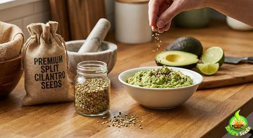 Todd's Seeds Coriander (Split Seed Cilantro) Slo-Bolting Herb Seed, Non-GMO, Chemical Free, High Germination (1/4 Pound)