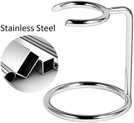 Grandslam Shave Brush Stand Stainless Steel for Badger Shaving Brushes Holder Height 2.8inch/7cm Space Saver