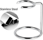 Grandslam Shave Brush Stand Stainless Steel for Badger Shaving Brushes Holder Height 2.8inch/7cm Space Saver