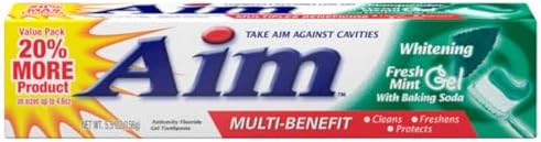 Aim Toothpaste 6 oz Tube (pack of 6) Fresh Mint gel