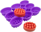Massage Soap Molds, Nonstick & Free 9 Cavity Oval Silicone Massage Soap Making Molds for DIY Homemade Craft