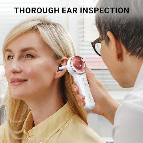 ScopeAround Otoscope, 720PHD Ear Scope Set, Digital Otoscope w/1.85in IPS Screen, Ear Wax Removal Tool Camera, Video Otoscope Ear Camera with 6 LED Lights, Compatible with Android/iPhone