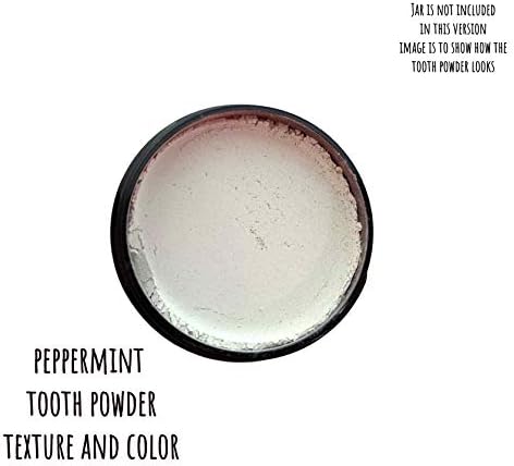 Zero Waste up to 6 Month Supply Organic Vegan Fluoride Free Tooth Powder Peppermint Flavor- Ships Without Any Plastic Packaging I Natural Whitening I Stronger Teeth