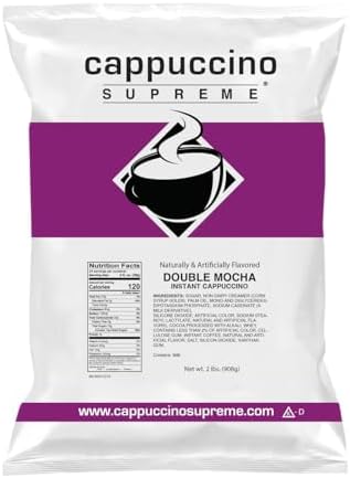 Cappuccino Supreme Double Mocha Instant Cappuccino Mix 6 x 2 lbs