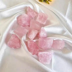 AtkitS Crystal Natural Pink Rose Quartz Stone Crystal Stone Mineral Specimen Rock (Size : 10-30g)