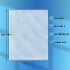 WFPLUS 100 Pack 18 x 24 inch 1 Mil Clear Plastic Flat Poly Bags Clothing Merchandise Bags for Food Bread Dough Clothes Packaging Storage Gift Bag Shipping T-Shirts Pants