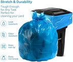 Heavy Duty Trash Bags, blue, 33-37 Gallon, 50 Count, Extra Thick Contractor Garbage Bags for Kitchen, Outdoor, Commercial Use, 36x40 Inches,Thickened garbage bags,(90cm100cm)