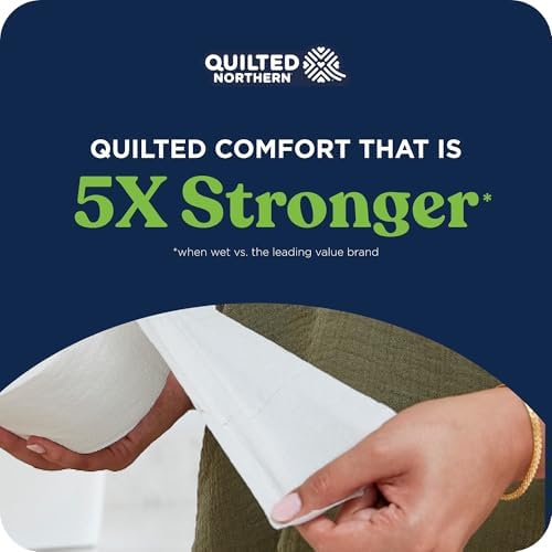 Quilted Northern Ultra Soft & Strong Toilet Paper, 18 Mega Rolls = 72 Regular Rolls, 5X Stronger*, Premium Soft Toilet Tissue