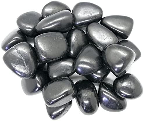 Pachamama Essentials 1/4 lb Tumbled Shungite Stones - Polished Gemstone - Reiki and Energy Crystal Healing