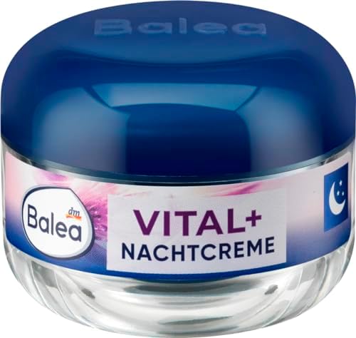 Balea Vital+ Intensive Night Cream for Very Mature Skin (55+ to 70+) with Calcium & Royal Jelly - Not Tested on Animals - 50ml by dm balea