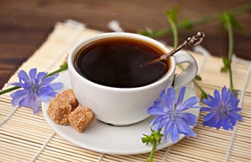 Instant Chicory from Russian Chicory - 100% Pure and Organic Dried Root - Dessert Beverage, Caffeine-Free & Acid Free - 100gr/ 3.5 oz (With Hawthorn)