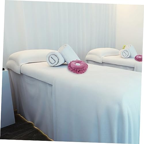 Angoily Face Massage Pillow for Spa Cotton Cushion for Beauty Salon Rose Red Ergonomic Design for Comfort Breathable for Relaxation