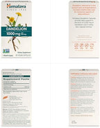 Himalaya Dandelion - Dandelion Root Supplement Supporting Daily Wellness and Health - Vegan, Gluten Free, 1000 mg, 60 Capsules
