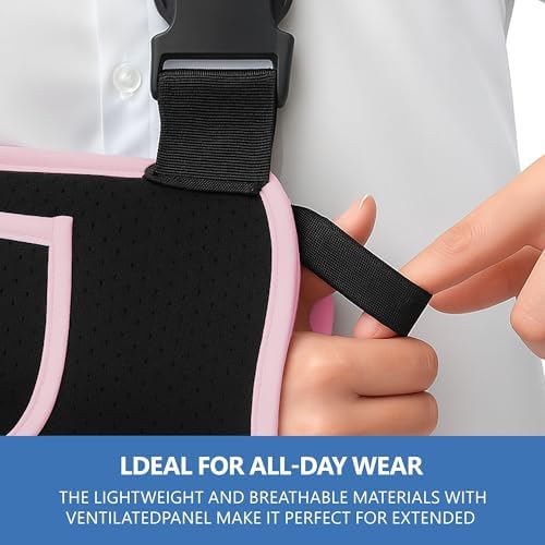 SPRING SEAON Arm Sling Shoulder Immobilizer for Women and Men, Rotator Cuff Support Brace Adjustable Sling for Shoulder,Arm,Wrist,Elbow,and Clavicle Injury