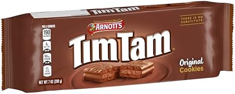 Arnott's Tim Tam Milk Chocolatey Cookies 7 oz (200 Grams), Original Flavour, Pack of 4, Authentic Imported