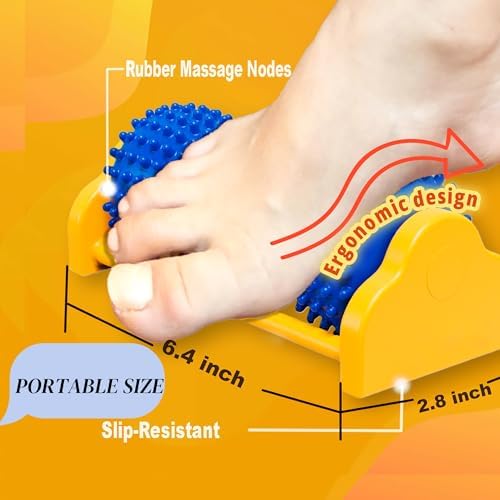 Samroller Portable Foot Massager Roller - Neuropathy Relief - Arch & Heel Pain Therapy - Trigger Point Massage - Gifts for Dad & Mom
