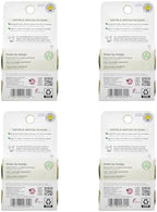 Radius Vanilla Mint Dental Floss 55 Yards Vegan & Non-Toxic Oral Care Boost & Designed to Help Fight Plaque Clear - Pack of 4