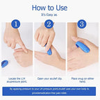 8 Pcs Acupressure Hand Pressure Point Migraine Clip, Palm Magnet Massage, Tension Relief Wearable – Supporting Acupressure Relaxation, Relief Clip Headache Pressure Point Tool for Relaxation