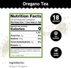 Buddha Teas - Organic Oregano Tea - Herbal Tea - For Health & Wellbeing - With Antioxidants & Minerals - Clean Ingredients - Caffeine Free - OU Kosher & Non-GMO - 18 Tea Bags (Pack of 1)
