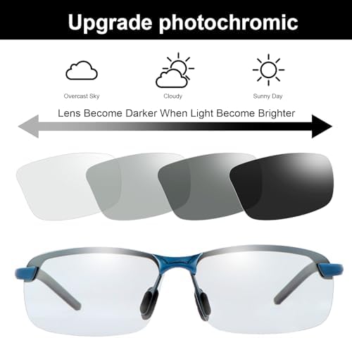 YIMI Polarized Photochromic Driving z87 Sunglasses For Men Women Day and Night safety glasses