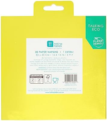 Star Themed Birthday Party Napkins For Kids or Adults | Colorful Paper Serviettes, Disposable Recyclable Tableware, Eco-Friendly | Unisex, For Decoupage, Garden Picnic, BBQ Pack of 20