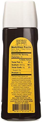 Bull-Dog Chuno Semi-Sweet Sauce 10.1 Fl. Oz. (2 Bottles)