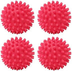 Dryer Balls 4 Pack - Non-Toxic Reusable Dryer Balls (Red)