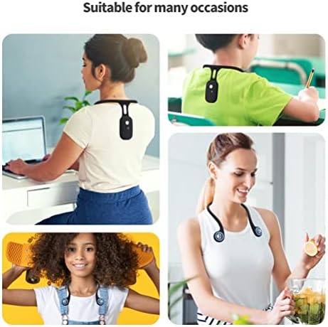 Intelligent Posture Corrector and Trainer for Back, Hanging Neck Trainer Rechargeable Silicone Automatic Induction Smart Posture Corrector for Women Men,Neck Back Brace