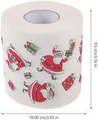 5 Rolls Merry Christmas Toilet Paper Santa Tissue Napkin Disposable Toilet Paper Prank for Fun Birthday Party Novelty Gift Idea