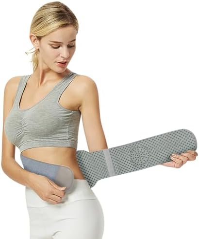 ITODA Heating Abdomen Back Warmer Belt Abdominal Waist Binder Lumbar Support Stomach Warming Wrap Magnetic Belly Warm Band